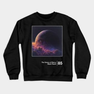 Black Planet - Minimalist Artwork Design Crewneck Sweatshirt